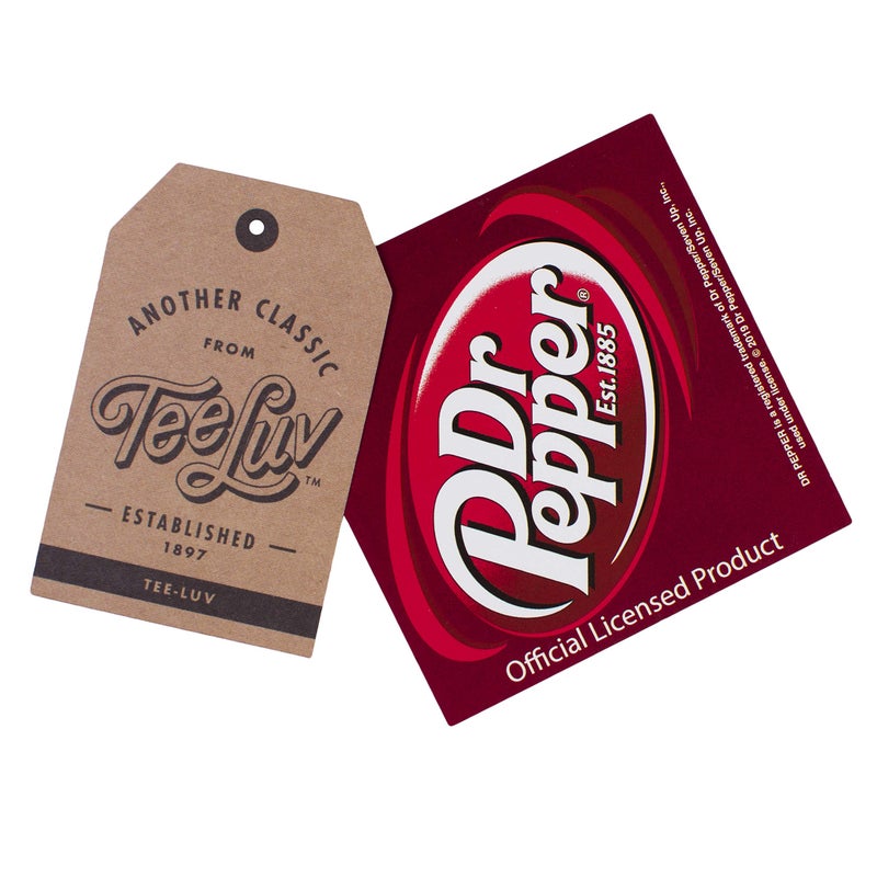 Tee Luv Vintage Drink Dr Pepper Hat - Mesh Back Dr Pepper Soda Baseball Cap (Navy and Beige) - Image 4